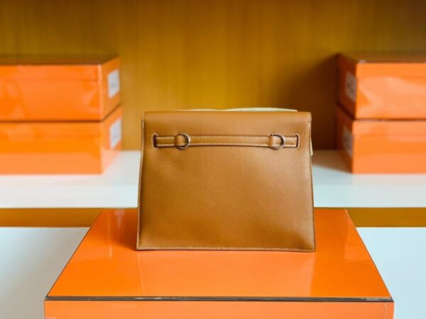 mmexport1679966239909-1024x768-1 Hermes Kelly dance Evercolor Leather Golden Brown Silver Hardware 22cm Full Handmade