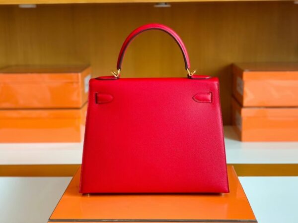 mmexport1679966288058-1024x768-1 Hermes Kelly Epsom Leather Q5 Bright Red Gold Hardware 28cm Full Handmade