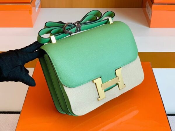 mmexport1679967236883-1024x768-1 Hermes Constance Epsom Leather Avocado green Gold Hardware 24cm Full Handmade