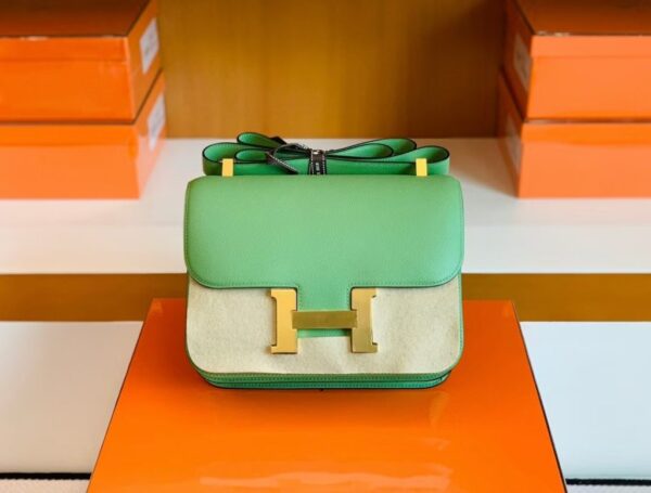 mmexport1679967238231-1024x776-1 Hermes Constance Epsom Leather Avocado green Gold Hardware 24cm Full Handmade