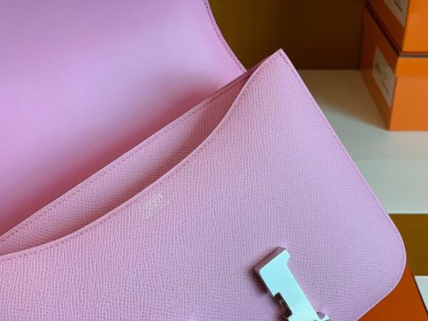 Hermes Constance Epsom Leather mallow purple Silver Hardware 24cm Full Handmade
