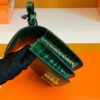 Hermes Constance Shiny Alligator crocodile 6Q jade green Gold Hardware 18cm Full Handmade