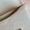 Hermes Constance Matte Alligator crocodile Pearl grey Silver Hardware 18cm Full Handmade