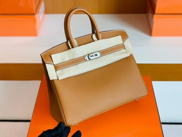mmexport1681809943762-1024x768-1 Hermes Birkin Epsom Golden Brown Silver Hardware 25cm Full Handmade
