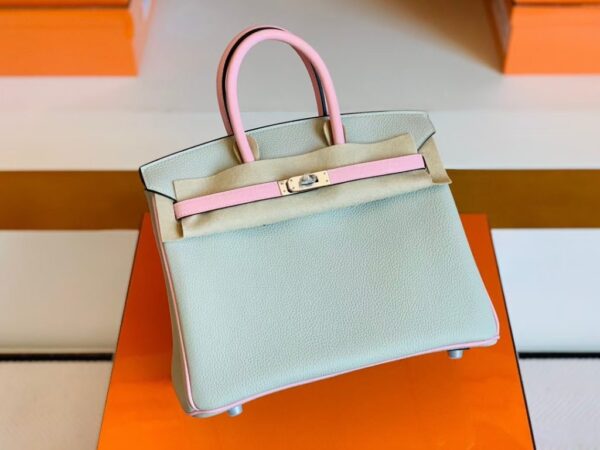 mmexport1681810026929-1024x768-1 Hermes Birkin Togo & Swift Pearl grey & 3Q Pink Silver Hardware 25cm Full Handmade