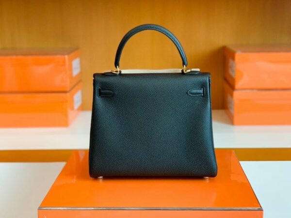 mmexport1681810293345-1024x768-1 Hermes Kelly Togo CK89 Black Gold Hardware 25cm Full Handmade