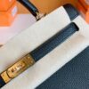 Hermes Kelly Togo CK89 Black Gold Hardware 25cm Full Handmade