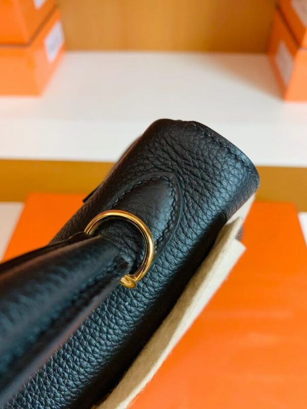 mmexport1681810298270-768x1024-1 Hermes Kelly Togo CK89 Black Gold Hardware 25cm Full Handmade