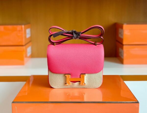 mmexport1681810990504-1024x785-1 Hermes Constance Epsom 8W lipstick pink Gold Hardware 18cm Full Handmade