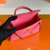 Hermes Mini Kelly Epsom 8W lipstick pink Gold Hardware 19cm Full Handmade