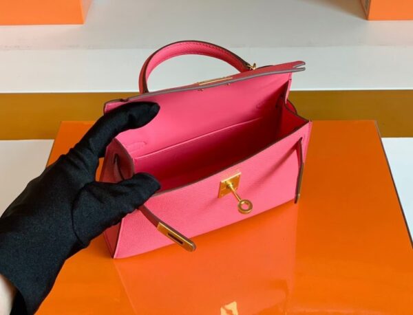 mmexport1681873571213-1024x781-1 Hermes Mini Kelly Epsom 8W lipstick pink Gold Hardware 19cm Full Handmade