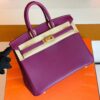 mmexport1681874501220-1024x777-1 Hermes Birkin Swift actiniae purple Gold Hardware 25cm Full Handmade