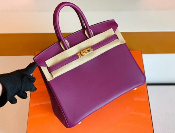 mmexport1681874501220-1024x777-1 Hermes Birkin Swift actiniae purple Gold Hardware 25cm Full Handmade