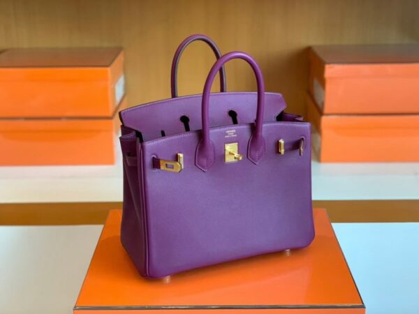 mmexport1681874505334-1024x768-1 Hermes Birkin Swift actiniae purple Gold Hardware 25cm Full Handmade