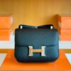 Hermes Constance Epsom Black Silver Hardware 24cm Full Handmade