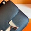 Hermes Constance Epsom Black Silver Hardware 24cm Full Handmade