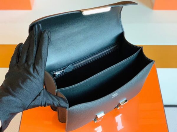 mmexport1682237855160-1024x768-1 Hermes Constance Epsom Black Silver Hardware 24cm Full Handmade