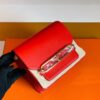 Hermes Roulis Evercolor Bright Red Gold Hardware 19cm Full Handmade