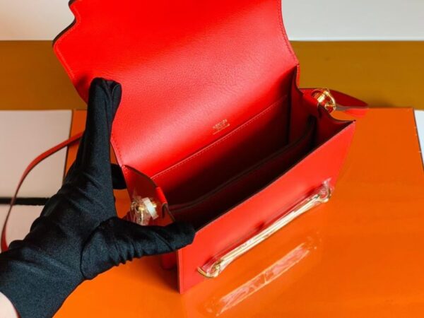 mmexport1682237912101-1024x768-1 Hermes Roulis Evercolor Bright Red Gold Hardware 19cm Full Handmade