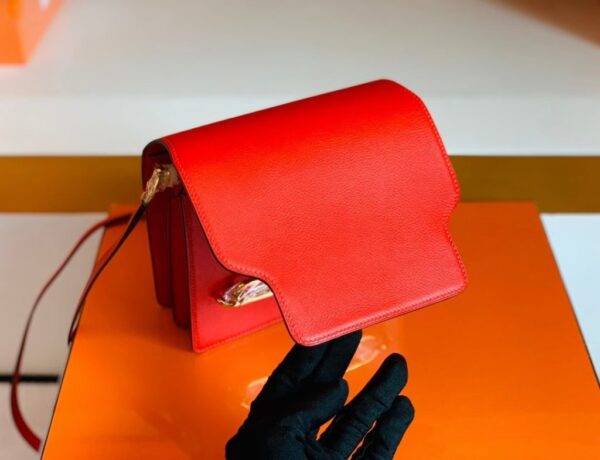 mmexport1682237913566-1024x785-1 Hermes Roulis Evercolor Bright Red Gold Hardware 19cm Full Handmade