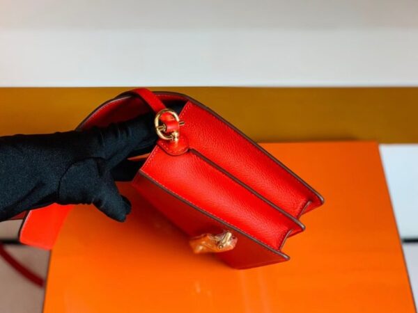 mmexport1682237915027-1024x768-1 Hermes Roulis Evercolor Bright Red Gold Hardware 19cm Full Handmade