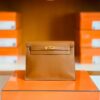 Hermes Kelly dance Evercolor Golden Brown Gold Hardware 22cm Full Handmade
