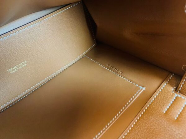 mmexport1683596187833-1024x768-1 Hermes Kelly dance Evercolor Golden Brown Gold Hardware 22cm Full Handmade