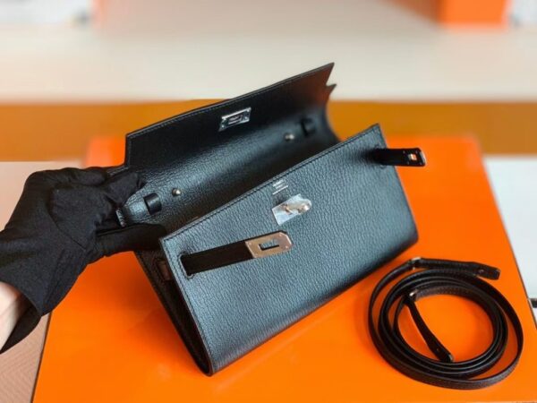 mmexport1683596229996-1024x768-1 Hermes Kelly to go Woc Chevre Black Silver Hardware 20cm Full Handmade