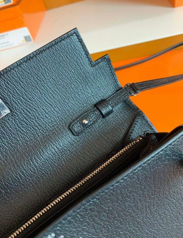 mmexport1683596235041-788x1024-1 Hermes Kelly to go Woc Chevre Black Silver Hardware 20cm Full Handmade