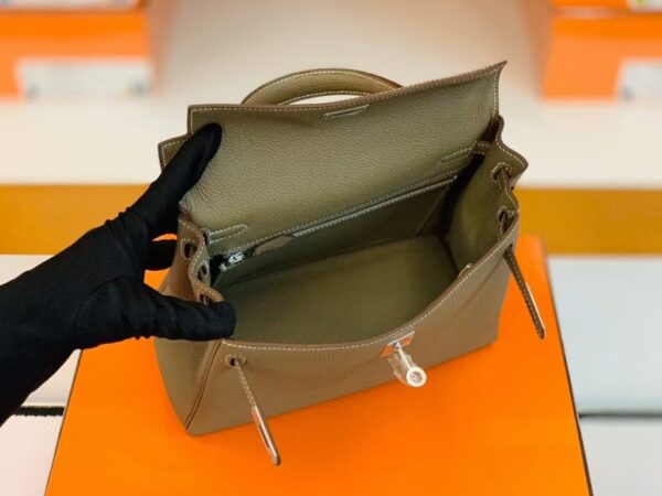 mmexport1683596417728-1024x768-1 Hermes Kelly Togo etoupe grey Silver Hardware 25cm Full Handmade