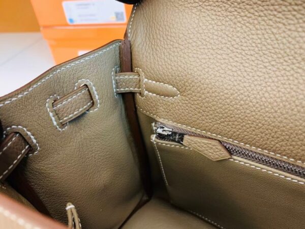 mmexport1683596419348-1024x768-1 Hermes Kelly Togo etoupe grey Silver Hardware 25cm Full Handmade