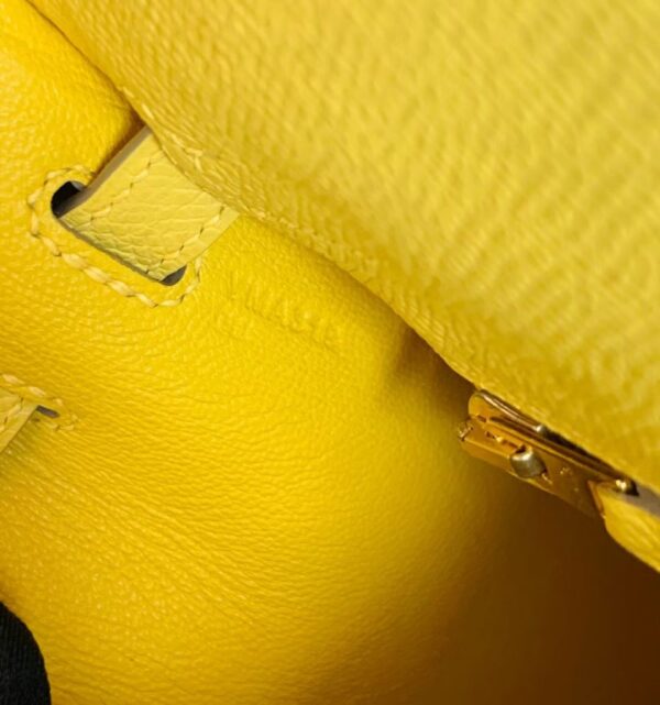 Hermes Kelly Epsom 9O Naples yellow Gold Hardware 25cm Full Handmade