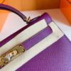 Hermes Mini Kelly Epsom P9 actiniae purple Gold Hardware 19cm Full Handmade