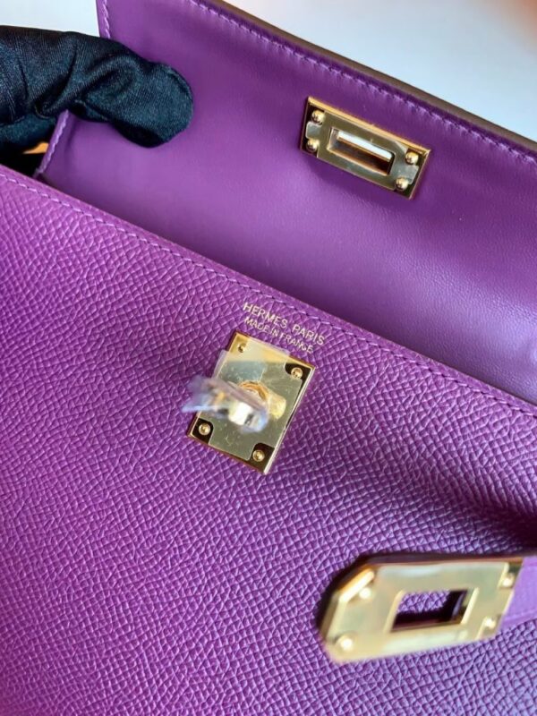 mmexport1683596770983-768x1024-1 Hermes Mini Kelly Epsom P9 actiniae purple Gold Hardware 19cm Full Handmade