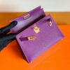 Hermes Mini Kelly Epsom P9 actiniae purple Gold Hardware 19cm Full Handmade