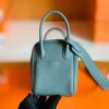 Hermes Mini Lindy Togo 63 Almond green Gold Hardware 19cm Full Handmade