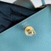 Hermes Mini Lindy Togo 63 Almond green Gold Hardware 19cm Full Handmade