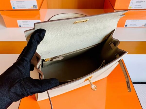 mmexport1683597219942-1024x768-1 Hermes Kelly Epsom Creamy White & s2 Trench Grey Gold Hardware 25cm Full Handmade