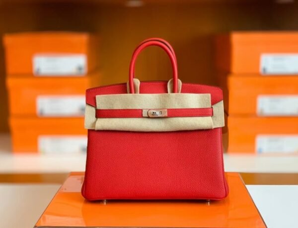 mmexport1683597744987-1024x783-1 Hermes Birkin Togo Q5 Bright Red Silver Hardware 25cm Full Handmade