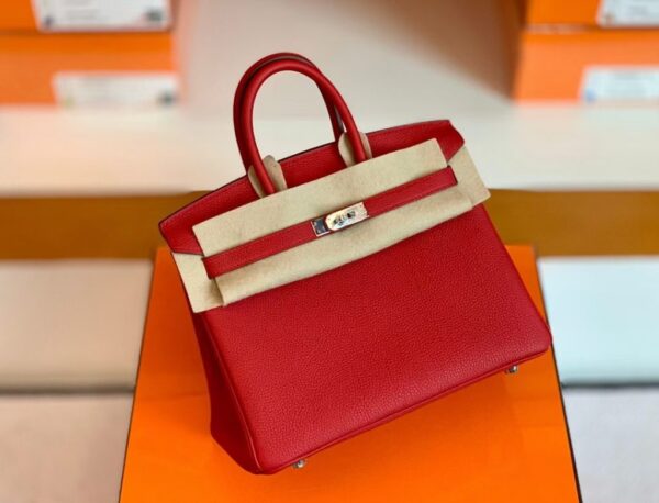 mmexport1683597747932-1024x781-1 Hermes Birkin Togo Q5 Bright Red Silver Hardware 25cm Full Handmade