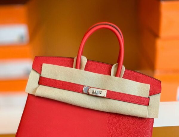 mmexport1683597750805-1024x787-1 Hermes Birkin Togo Q5 Bright Red Silver Hardware 25cm Full Handmade