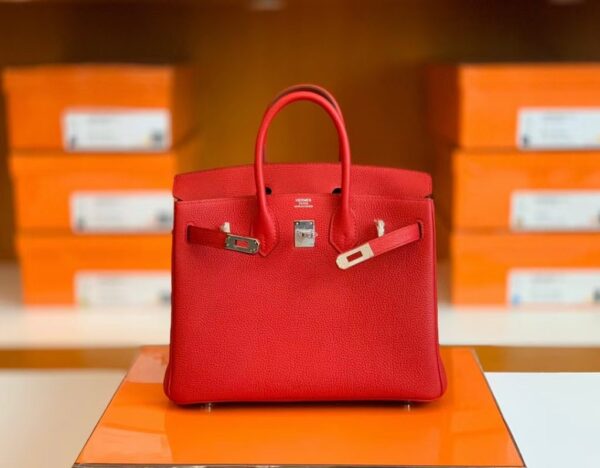 mmexport1683597753745-1024x798-1 Hermes Birkin Togo Q5 Bright Red Silver Hardware 25cm Full Handmade