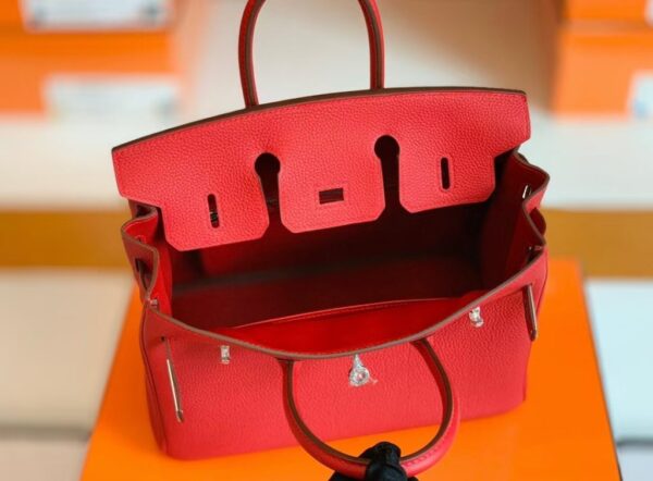 mmexport1683597755115-1024x755-1 Hermes Birkin Togo Q5 Bright Red Silver Hardware 25cm Full Handmade