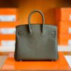 Hermes Birkin Togo CK46 charcoal grey Silver Hardware 25cm Full Handmade