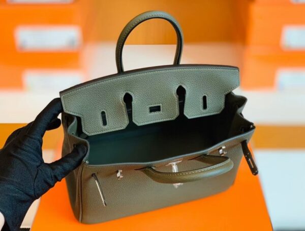 mmexport1683947305684-1024x779-1 Hermes Birkin Togo CK46 charcoal grey Silver Hardware 25cm Full Handmade