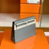 Hermes Kelly Danse Ostrich Agate grey Silver Hardware 22cm Full Handmade