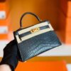 mmexport1683947625980-1024x789-1 Hermes Mini Kelly Matte Alligator ck84 Graphite grey Gold Hardware 19cm Full Handmade