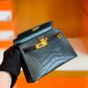 mmexport1683947630602-1024x779-1 Hermes Mini Kelly Matte Alligator ck84 Graphite grey Gold Hardware 19cm Full Handmade