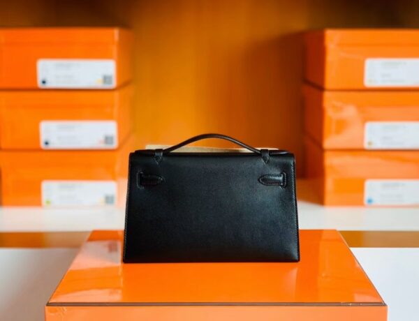 mmexport1686297636751-1024x785-1 Hermes Mini Kelly pochette Swift CK89 Black Silver Hardware 22cm Full Handmade