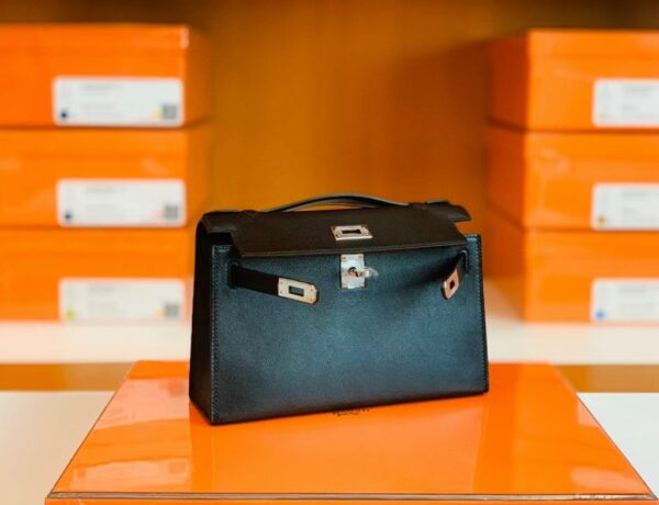 mmexport1686297639451-1024x785-1 Hermes Mini Kelly pochette Swift CK89 Black Silver Hardware 22cm Full Handmade
